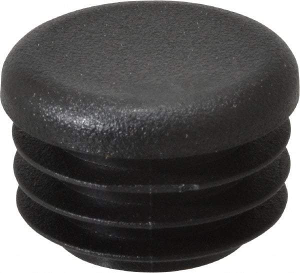 Caplugs - Round Head Plug - 7/8" OD, Polyethylene, Black - USA Tool & Supply