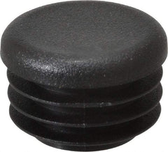 Caplugs - Round Head Plug - 7/8" OD, Polyethylene, Black - USA Tool & Supply