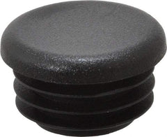 Caplugs - Round Head Plug - 1" OD, Polyethylene, Black - USA Tool & Supply
