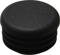 Caplugs - Round Head Plug - 1" OD, Polyethylene, Black - USA Tool & Supply