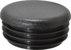 Caplugs - Round Head Plug - 1-1/2" OD, Polyethylene, Black - USA Tool & Supply