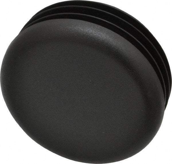 Caplugs - Round Head Plug - 2" OD, Polyethylene, Black - USA Tool & Supply