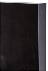Made in USA - 1" Thick x 12" Wide x 1' Long, Polyurethane Sheet - Black, 80A Hardness - USA Tool & Supply
