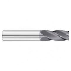 23/64 Dia. x 2-1/2 Overall Length 4-Flute Square End Solid Carbide SE End Mill-Round Shank-Center Cut-TiAlN - USA Tool & Supply