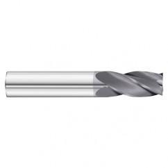 20mm Dia. x 100mm Overall Length 4-Flute Square End Solid Carbide SE End Mill-Round Shank-Center Cut-TiAlN - USA Tool & Supply