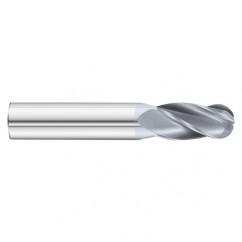 31/64 x 1 x 3 4 Flute Ball Nose  End Mill- Series 3200SD - USA Tool & Supply