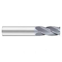 15/32 Dia. x 3 Overall Length 4-Flute Square End Solid Carbide SE End Mill-Round Shank-Center Cut-TiCN - USA Tool & Supply