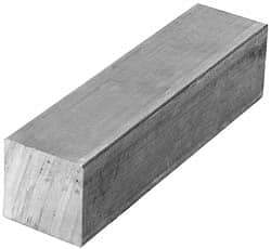 Value Collection - 1-3/4 Inch Square x 36 Inch Long, Aluminum Square Bar - +/- 0.25 Inch Tolerance, Alloy 6061 - USA Tool & Supply