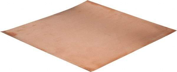 Value Collection - 0.01 Inch Thick x 12 Inch Square, Copper Sheet - Alloy 110 - USA Tool & Supply