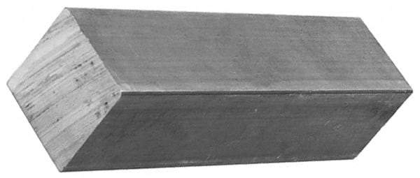 Value Collection - 3 Inch Square x 72 Inch Long, Aluminum Square Bar - +/- 0.25 Inch Tolerance, Alloy 6061 - USA Tool & Supply