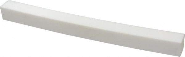 Made in USA - 1 Ft. Long x 1 Inch Wide x 1 Inch High, Virgin PTFE, Square Plastic Bar - White, +0.030 - 0.000 Tolerance - USA Tool & Supply