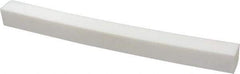 Made in USA - 1 Ft. Long x 1 Inch Wide x 1 Inch High, Virgin PTFE, Square Plastic Bar - White, +0.030 - 0.000 Tolerance - USA Tool & Supply