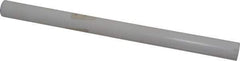 Made in USA - 7/8 Inch Outside Diameter x 1 Ft. Long, Plastic Round Tube - PTFE (Virgin), +/- 0.025 Inch Tolerance - USA Tool & Supply