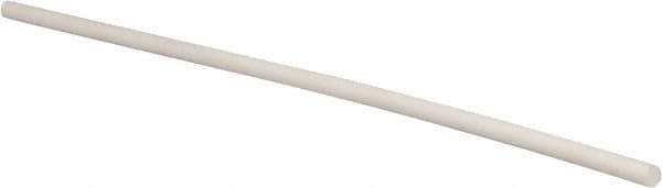 Made in USA - 1' Long, 1/2" Diam, PTFE (Glass-Filled) Plastic Rod - +0.005 Inch Length Tolerance - USA Tool & Supply