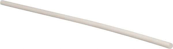 Made in USA - 5' Long, 1/2" Diam, PTFE (Glass-Filled) Plastic Rod - +0.005 Inch Length Tolerance - USA Tool & Supply
