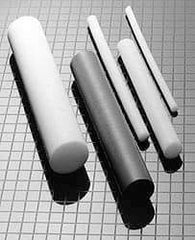 Made in USA - 2' Long, 3" Diam, PTFE (Mechanical Grade) Plastic Rod - +0.125 Tolerance - USA Tool & Supply