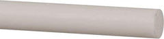 Made in USA - 5' Long, 1/4" Diam, PTFE (Mechanical Grade) Plastic Rod - +0.003 Tolerance - USA Tool & Supply