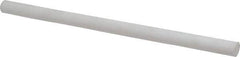 Made in USA - 1' Long, 5/8" Diam, PTFE (Mechanical Grade) Plastic Rod - +0.005 Tolerance - USA Tool & Supply