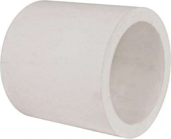 Made in USA - 4 Inch Outside Diameter x 6 Inch Long, Plastic Round Tube - PTFE (Virgin) - USA Tool & Supply