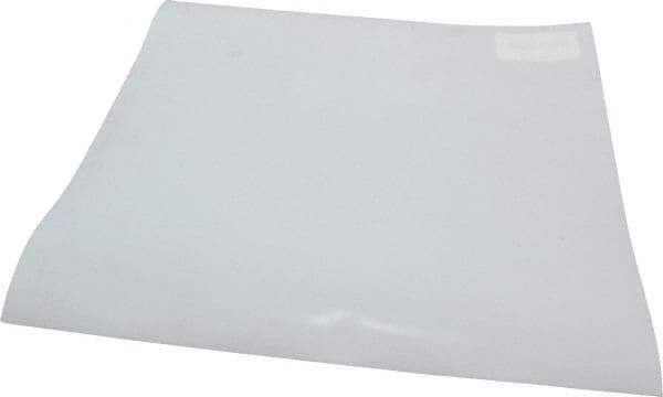 Made in USA - 1/32" Thick x 12" Wide x 1' Long, PTFE (Virgin) Sheet - White, ±0.005 Tolerance - USA Tool & Supply