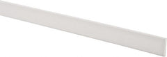 USA Sealing - 2' x 1" x 1/8" White PTFE (Virgin) Rectangular Bar - USA Tool & Supply