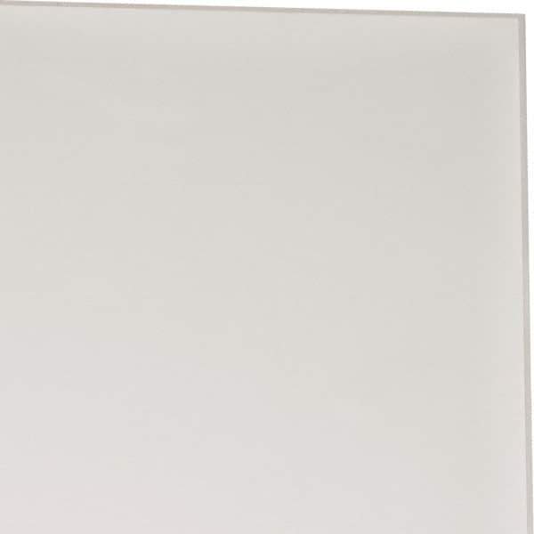 Made in USA - 1 Ft. Long x 4 Inch Wide x 1/8 Inch High, Virgin PTFE, Rectangular Plastic Bar - White, +/- 0.060 Tolerance - USA Tool & Supply