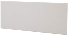 Made in USA - 2 Ft. Long x 4 Inch Wide x 1/8 Inch High, Virgin PTFE, Rectangular Plastic Bar - White, +/- 0.060 Tolerance - USA Tool & Supply