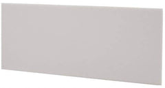 Made in USA - 4 Ft. Long x 4 Inch Wide x 1/8 Inch High, Virgin PTFE, Rectangular Plastic Bar - White, +/- 0.060 Tolerance - USA Tool & Supply