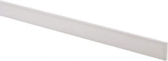 Made in USA - 3 Ft. Long x 1 Inch Wide x 3/16 Inch High, Virgin PTFE, Rectangular Plastic Bar - White, +/- 0.060 Tolerance - USA Tool & Supply