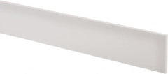 USA Sealing - 2' x 2" x 3/16" White PTFE (Virgin) Rectangular Bar - USA Tool & Supply