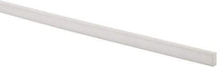 Made in USA - 4 Ft. Long x 1/2 Inch Wide x 1/4 Inch High, Virgin PTFE, Rectangular Plastic Bar - White, +/- 0.060 Tolerance - USA Tool & Supply