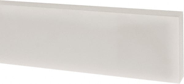 USA Sealing - 1' x 1" x 1/4" White PTFE (Virgin) Rectangular Bar - USA Tool & Supply