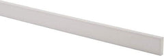 Made in USA - 3 Ft. Long x 1 Inch Wide x 1/4 Inch High, Virgin PTFE, Rectangular Plastic Bar - White, +/- 0.060 Tolerance - USA Tool & Supply