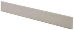 USA Sealing - 4' x 1-1/2" x 1/4" White PTFE (Virgin) Rectangular Bar - USA Tool & Supply