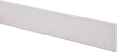 Made in USA - 2 Ft. Long x 2 Inch Wide x 1/4 Inch High, Virgin PTFE, Rectangular Plastic Bar - White, +/- 0.060 Tolerance - USA Tool & Supply