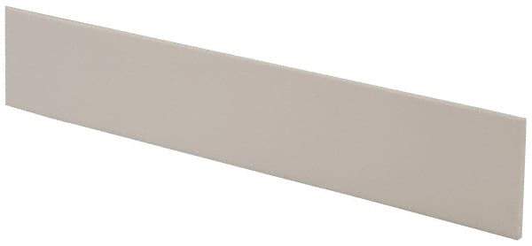 Made in USA - 4 Ft. Long x 4 Inch Wide x 1/4 Inch High, Virgin PTFE, Rectangular Plastic Bar - White, +/- 0.060 Tolerance - USA Tool & Supply