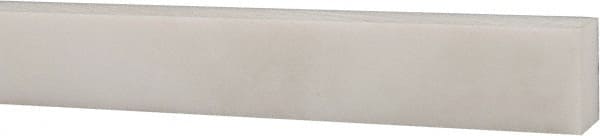 USA Sealing - 1' x 1/2" x 3/8" White PTFE (Virgin) Rectangular Bar - USA Tool & Supply