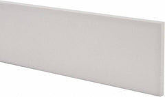 Made in USA - 1 Ft. Long x 4 Inch Wide x 3/8 Inch High, Virgin PTFE, Rectangular Plastic Bar - White, +/- 0.060 Tolerance - USA Tool & Supply