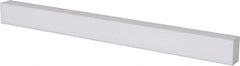 USA Sealing - 1' x 2" x 1/2" White PTFE (Virgin) Rectangular Bar - USA Tool & Supply