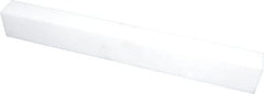 USA Sealing - 1' x 1-1/2" x 1" White PTFE (Virgin) Rectangular Bar - USA Tool & Supply