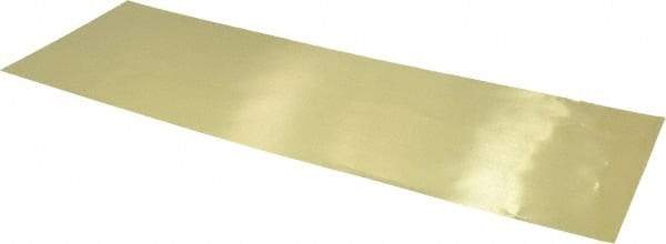 Made in USA - 10 Piece, 18 Inch Long x 6 Inch Wide x 0.001 Inch Thick, Shim Sheet Stock - Brass - USA Tool & Supply