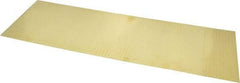 Made in USA - 10 Piece, 18 Inch Long x 6 Inch Wide x 0.002 Inch Thick, Shim Sheet Stock - Brass - USA Tool & Supply