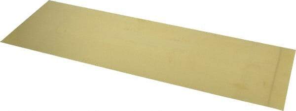 Made in USA - 10 Piece, 18 Inch Long x 6 Inch Wide x 0.004 Inch Thick, Shim Sheet Stock - Brass - USA Tool & Supply