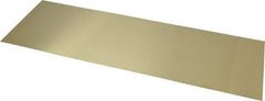 Made in USA - 10 Piece, 18 Inch Long x 6 Inch Wide x 0.02 Inch Thick, Shim Sheet Stock - Brass - USA Tool & Supply