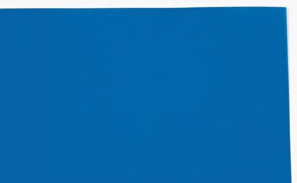 Made in USA - 1 Piece, 10" Wide x 20" Long Plastic Shim Stock Sheet - Blue, ±10% Tolerance - USA Tool & Supply