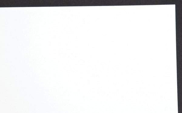 Made in USA - 1 Piece, 25" Wide x 50" Long Plastic Shim Stock Sheet - White, ±10% Tolerance - USA Tool & Supply