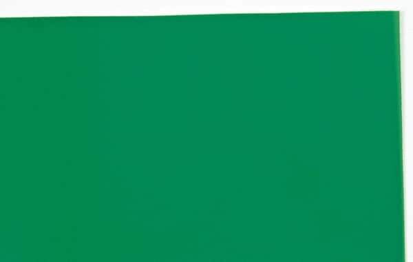 Made in USA - 1 Piece, 20" Wide x 20" Long Plastic Shim Stock Sheet - Green, ±10% Tolerance - USA Tool & Supply