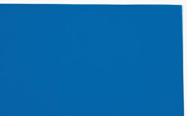 Made in USA - 1 Piece, 20" Wide x 20" Long Plastic Shim Stock Sheet - Blue, ±10% Tolerance - USA Tool & Supply