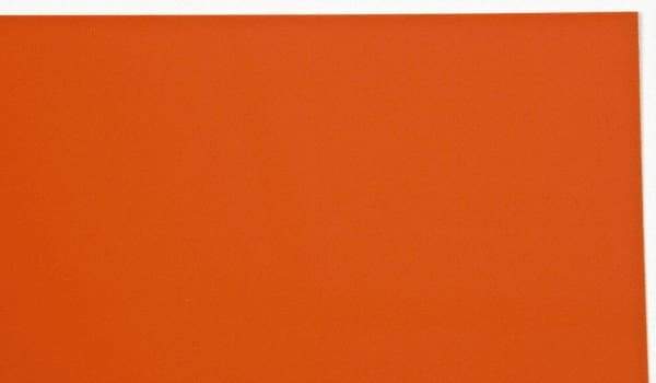 Made in USA - 1 Piece, 20" Wide x 20" Long Plastic Shim Stock Sheet - Coral (Color), ±10% Tolerance - USA Tool & Supply