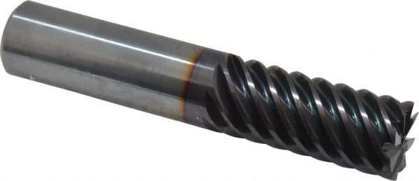Guhring - 3/4", 1-1/2" LOC, 3/4" Shank Diam, 4" OAL, 8 Flute, Solid Carbide Square End Mill - Single End, FIREX Finish, Spiral Flute, 55° Helix, Centercutting, Right Hand Cut, Right Hand Flute, Series 3182 - USA Tool & Supply